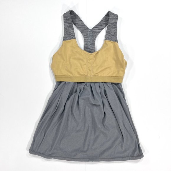 Lululemon Power Dance Women's 4 Loose Draped Gray Sports Bra Tank - Picture 5 of 16